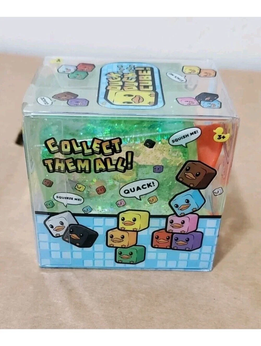 Yellow Duck Duck Cube Squishy Toy Viral Five Below Squishee Toy Tiktok Soft